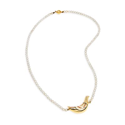 Collana con perle coltivate in oro giallo 18k