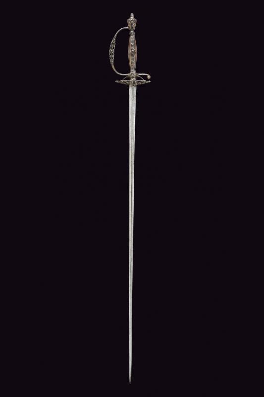 Spadino gentilizio a decoro diamantato