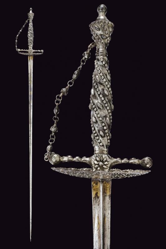 Spadino gentilizio a decoro diamantato