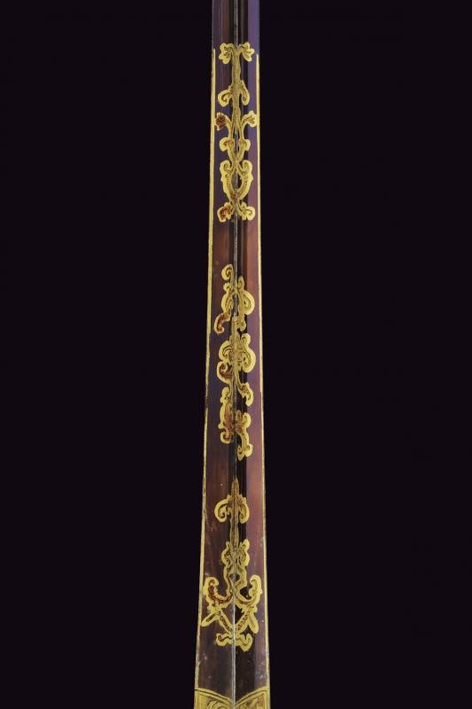 Spadino gentilizio a decoro diamantato, da lutto