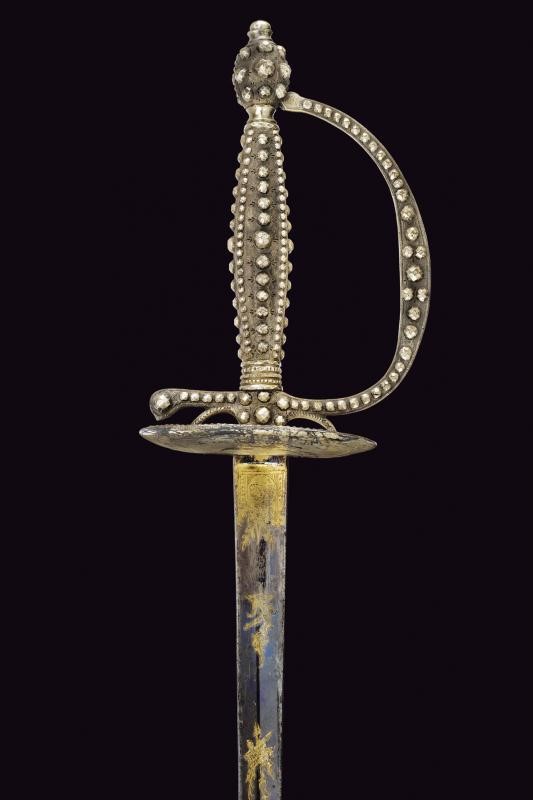 Spadino gentilizio a decoro diamantato