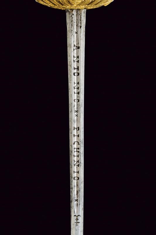 Bello spadino con lama di A. Pichinio