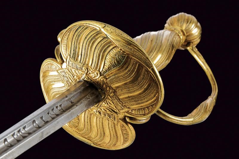 Bello spadino con lama di A. Pichinio