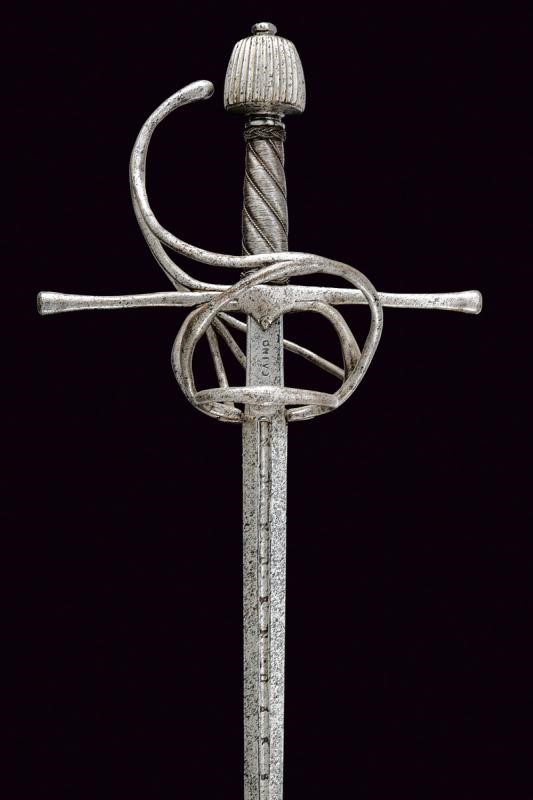 Bella spada da lato a due ponti di Caino