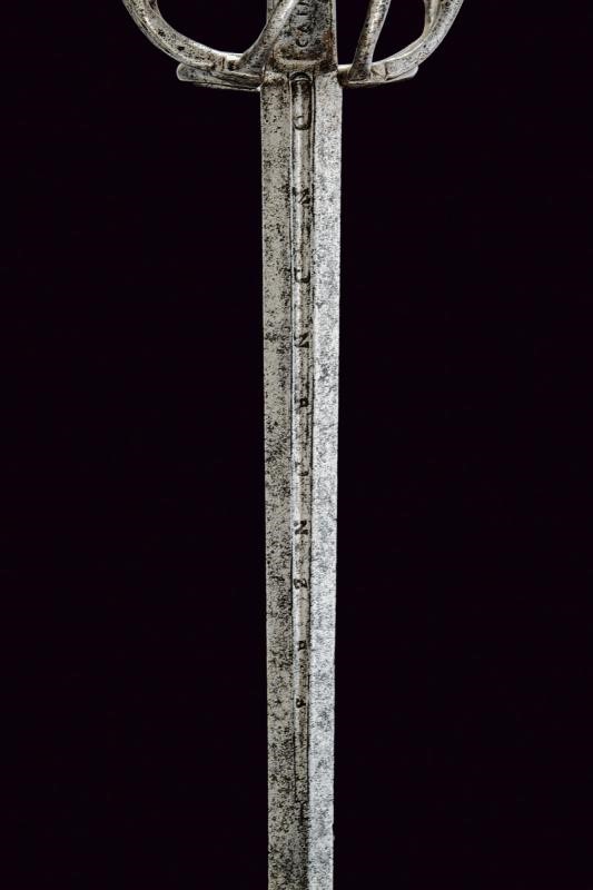 Bella spada da lato a due ponti di Caino