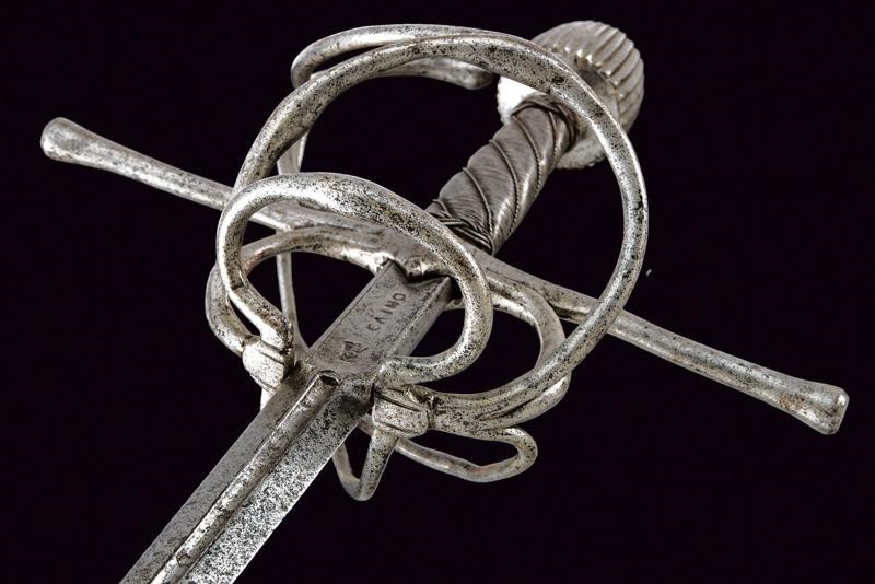 Bella spada da lato a due ponti di Caino