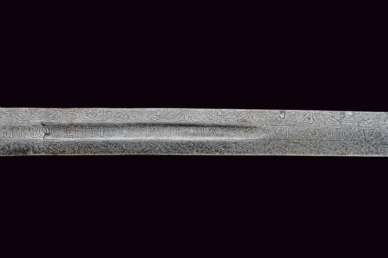 Lama dello Stocco Benedetto destinato da papa Innocenzo X a Giovanni II Casimiro Vasa