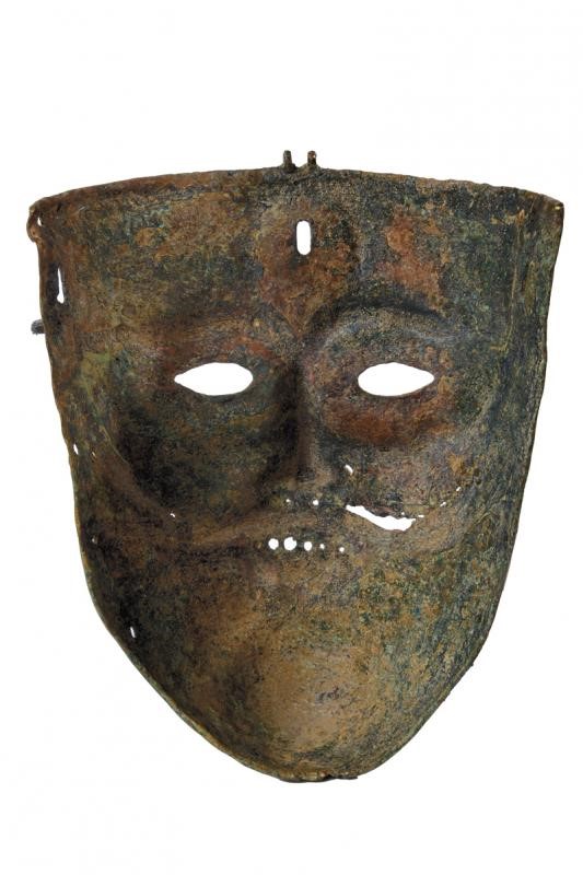 Maschera in bronzo