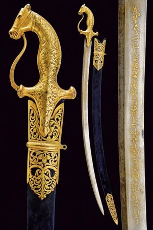 Scimitarra  con fornimenti dorati