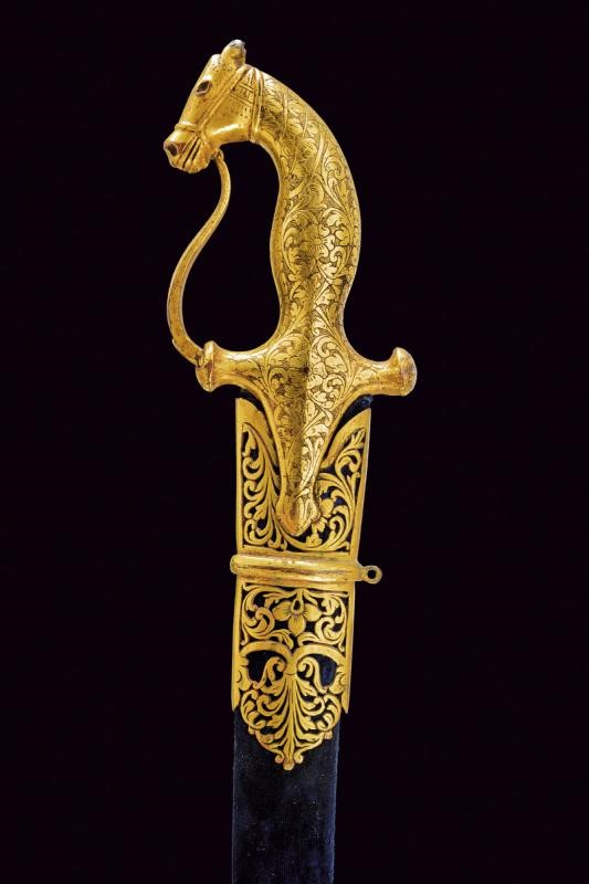 Scimitarra con fornimenti dorati