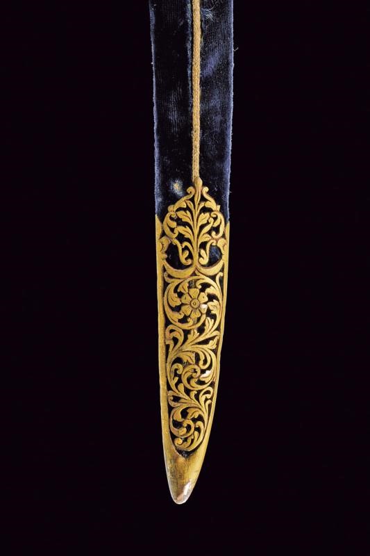 Scimitarra con fornimenti dorati