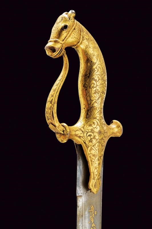 Scimitarra con fornimenti dorati