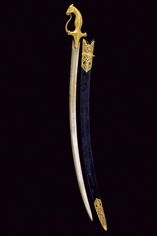 Scimitarra con fornimenti dorati