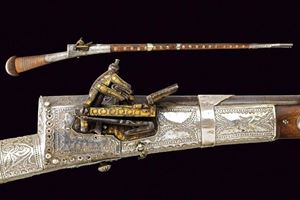 Interessante fucile a pietra focaia alla micheletta