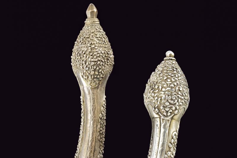 Paio di Pistole alla Morlacca con Fornimenti in Argento