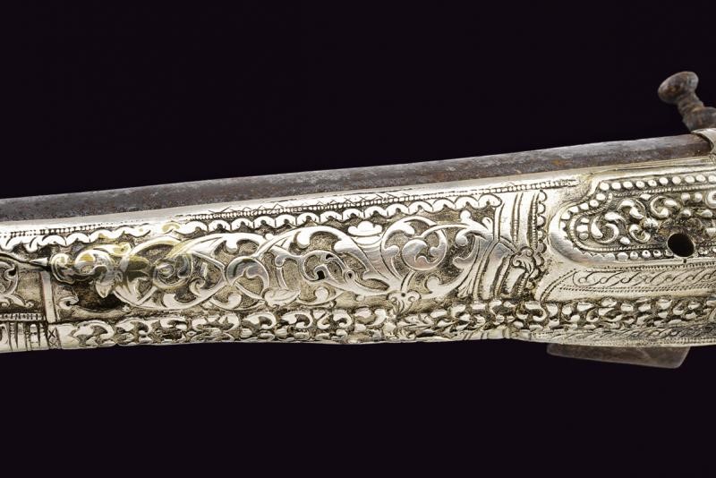 Paio di Pistole alla Morlacca con Fornimenti in Argento