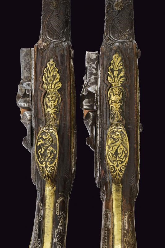 Paio di Pistole a Pietra Focaia in Stile Ali Pasha