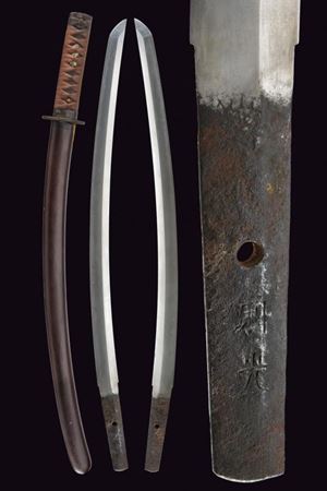 Wakizashi con firma Nori Mitsu