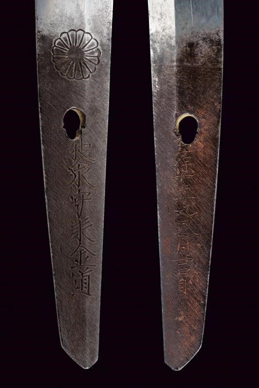 Bel Wakizashi Firmato Izumi No Kami Rai Kane Michi