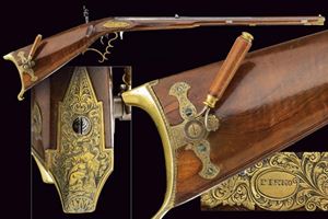 Bellissimo e raro fucile ad aria di Karl Pirko