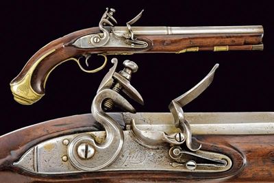 Pistola a Pietra Focaia di Gill