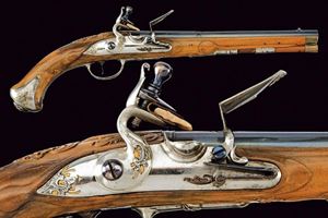 Bella pistola a pietra focaia