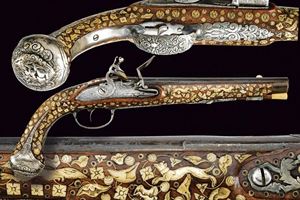 An interesting flintlock pistol