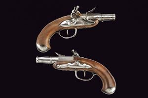 Paio di pistole a pietra focaia