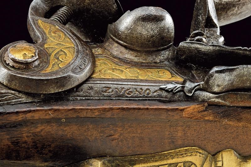 Paio di Pistole a Pietra Focaia di L. Zugno