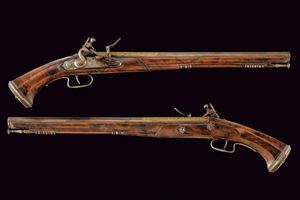 Importante paio di pistole a pietra focaia di Picot