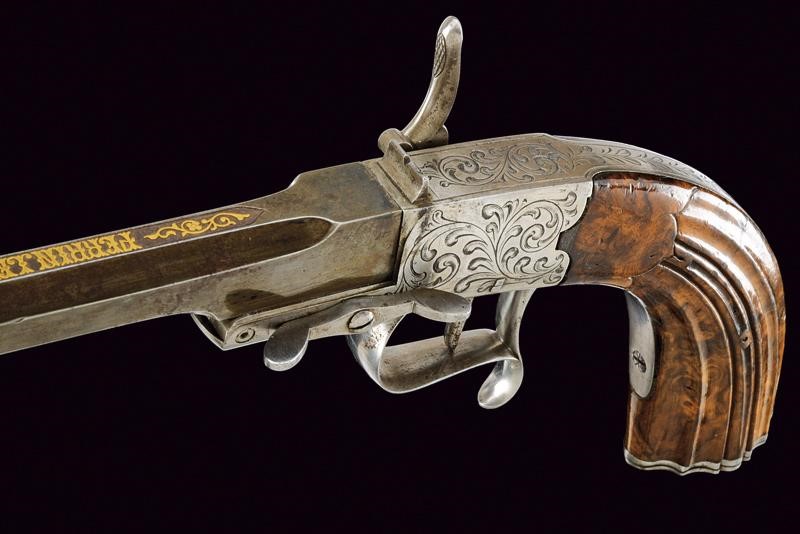 Rara Pistola a Luminello da Tiro di Perrin le Page