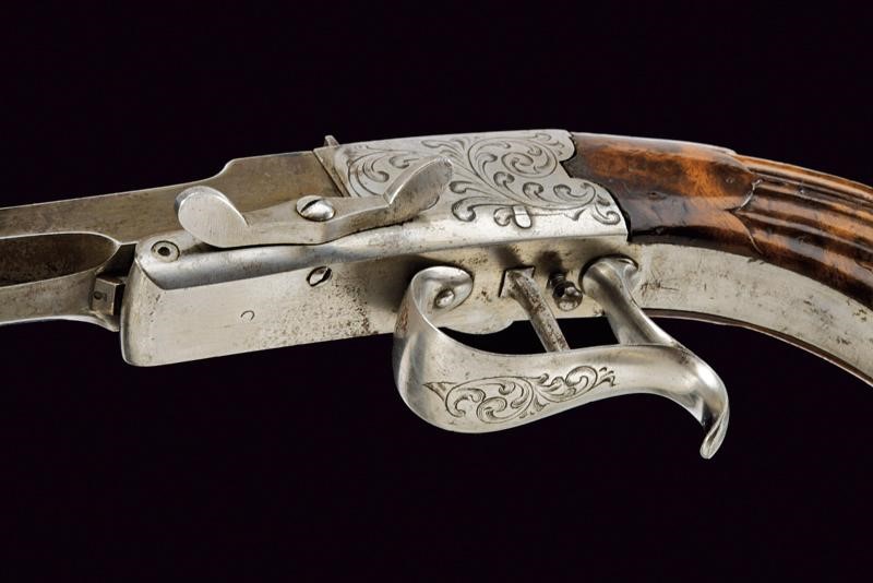Rara Pistola a Luminello da Tiro di Perrin le Page