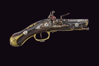 Pistola a Pietra Focaia da Viaggio