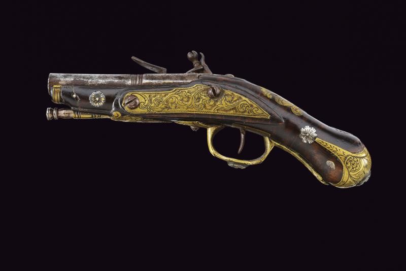 Pistola a Pietra Focaia da Viaggio