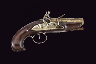 Pistola a Pietra Focaia da Viaggio