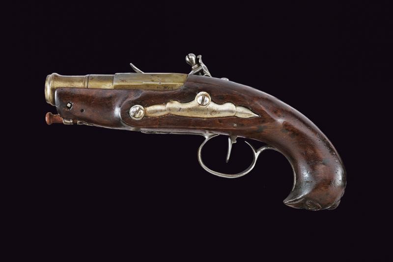Pistola a Pietra Focaia da Viaggio