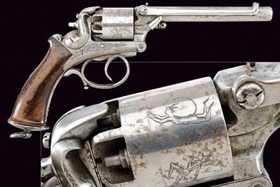 Interessante Revolver a Luminello di Mangeot-comblain