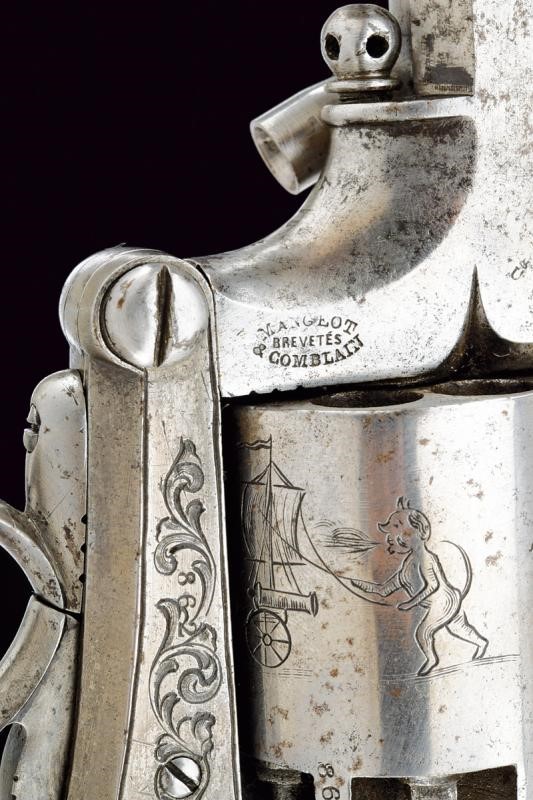 Interessante Revolver a Luminello di Mangeot-comblain