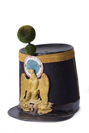 Shakò del terzo reggimento fanteria, compagnia Volteggaitori