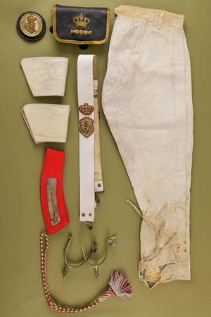 Set di effetti per corazziere epoca Vittorio Emanuele III