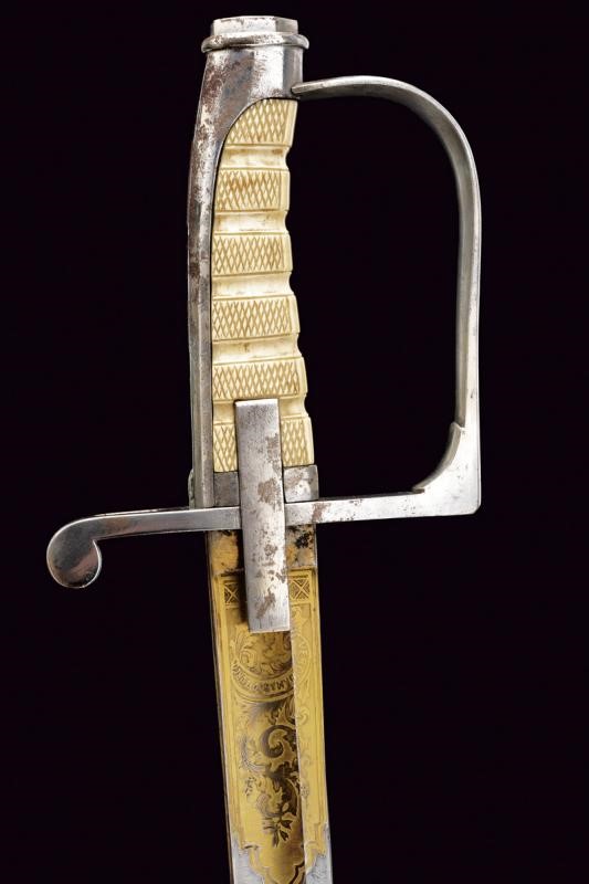 Bella Sciabola da Generale Mod. 1855 in Astuccio Appartenuta a un Membro della Famiglia Colli