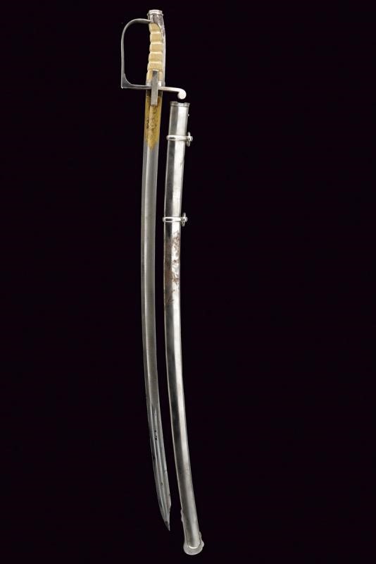 Bella Sciabola da Generale Mod. 1855 in Astuccio Appartenuta a un Membro della Famiglia Colli