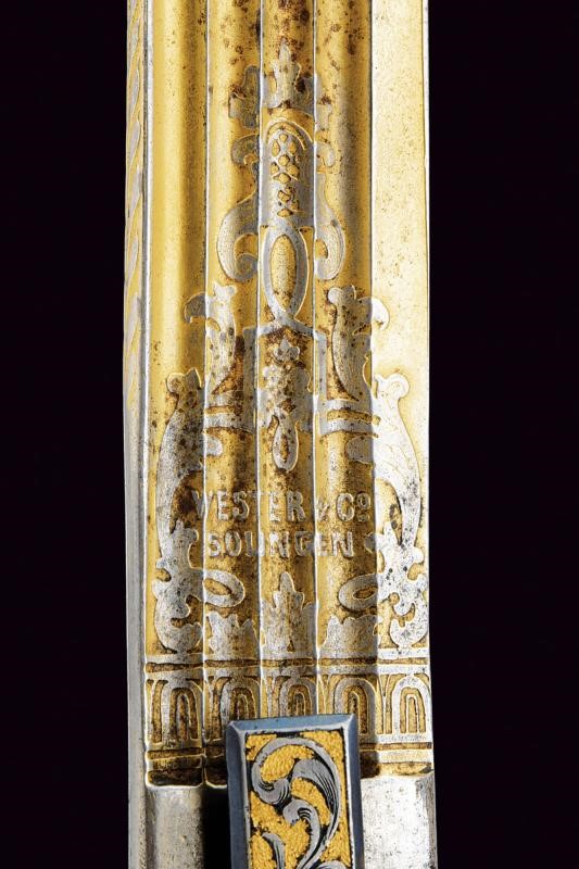 Spettacolare Sciabola Mod. 1855 di Alessandro Negri di Sanfront, Dono della Città di Brescia