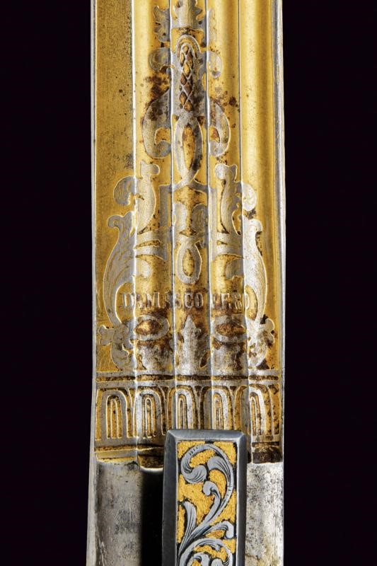 Spettacolare Sciabola Mod. 1855 di Alessandro Negri di Sanfront, Dono della Città di Brescia