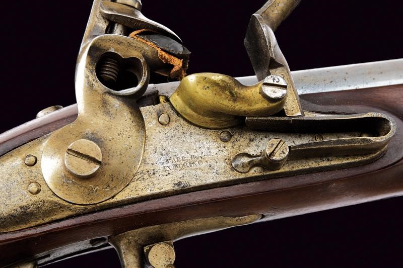 Fucile a pietra focaia da fanteria mod. 1823 (corto) con baionetta