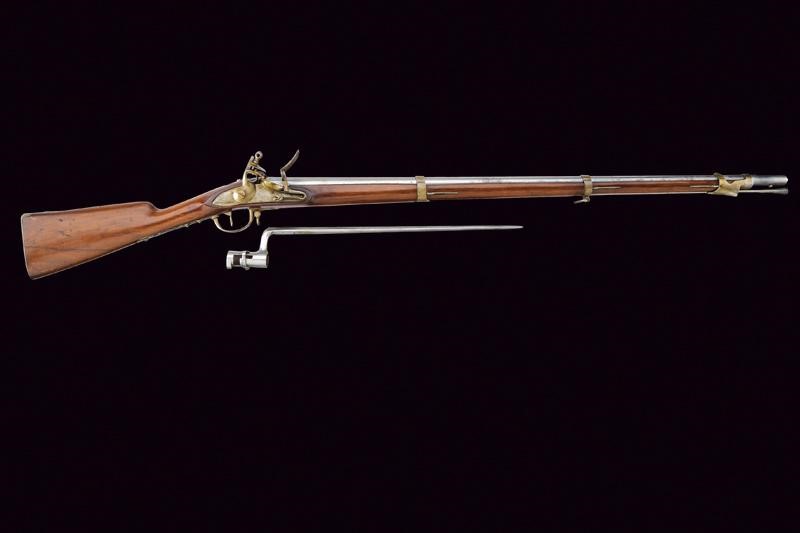 Fucile a pietra focaia da fanteria mod. 1823 (corto) con baionetta