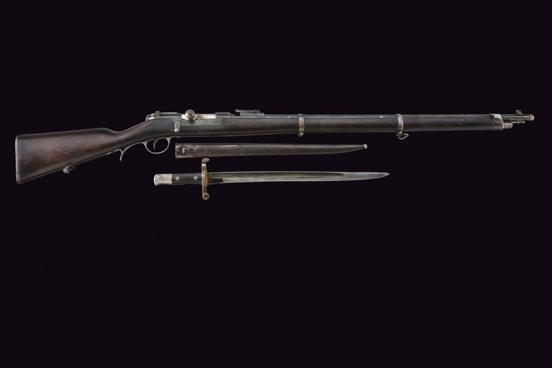 Fucile Kropatschek mod. 1886 Steyr con baionetta