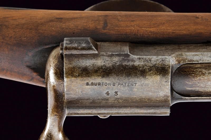 Rarissimo Fucile a Otturatore Girevole-scorrevole Brevetto Burton, Probabilmente Sperimentale