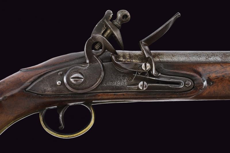 Pistola a Pietra Focaia sul Tipo "sea Service" di Barnett