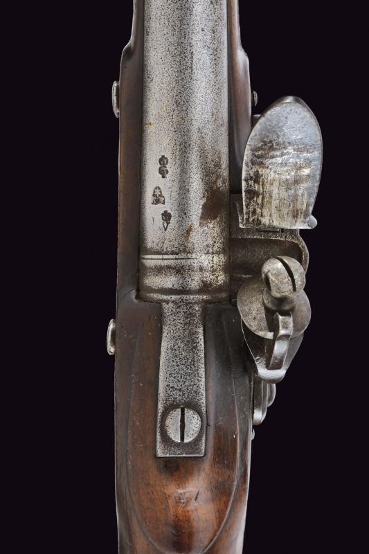 Pistola a Pietra Focaia sul Tipo "sea Service" di Barnett